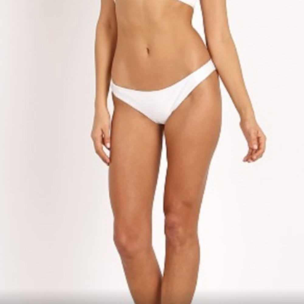 For Love And Lemons Swim Nwt For Love & Lemons Bikini Bottoms In Ivory